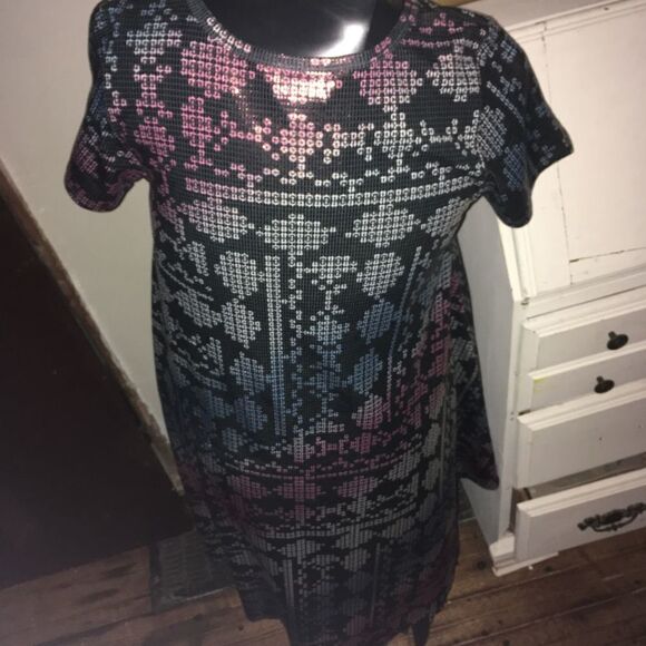 Lularoe Carly sequin elegant high low XS dress - Picture 3 of 4